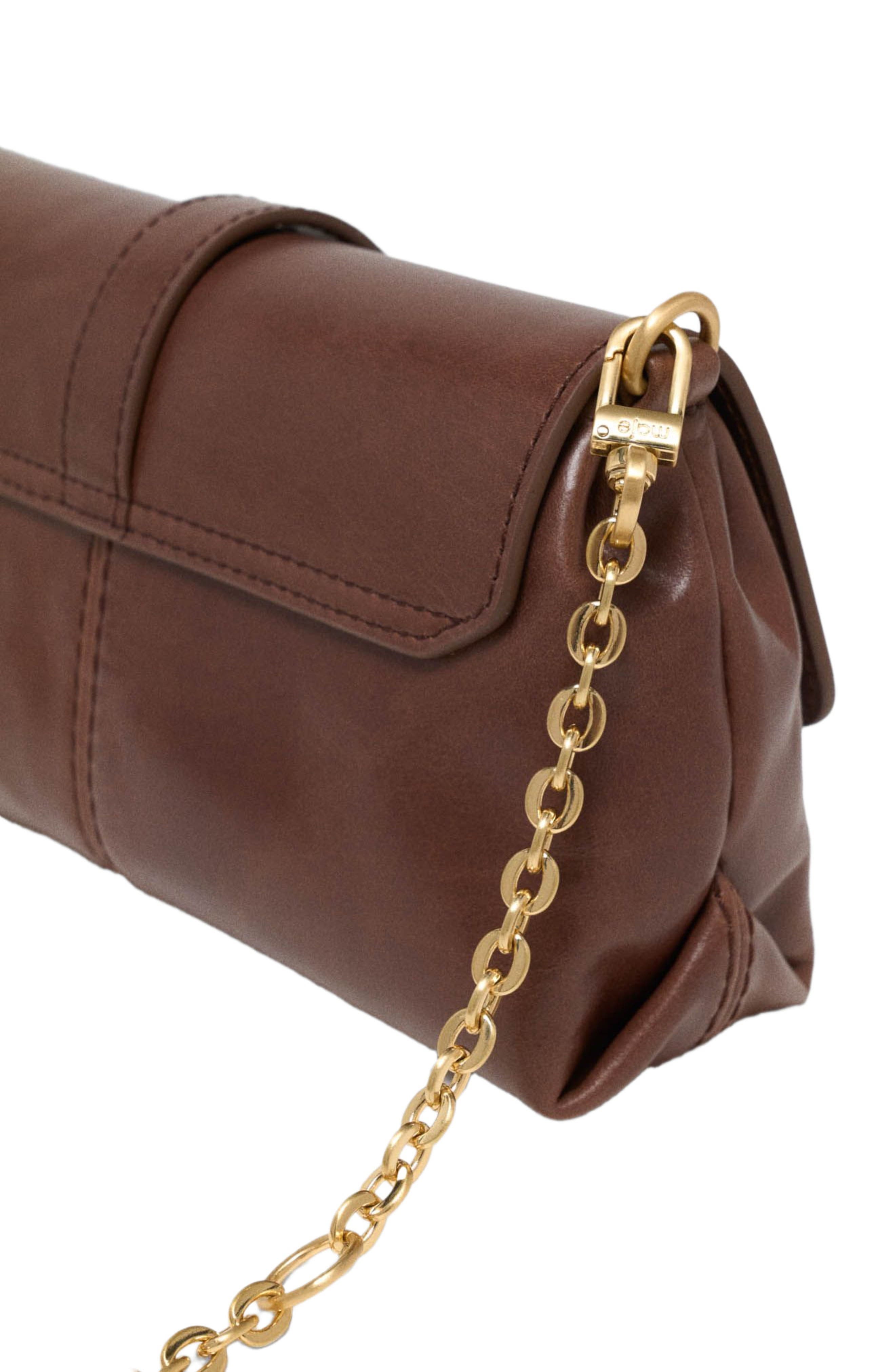 maje Vintage leather Miss M walk, Alternate, color, Brown