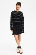 H&M Picot-trimmed tiered skirt