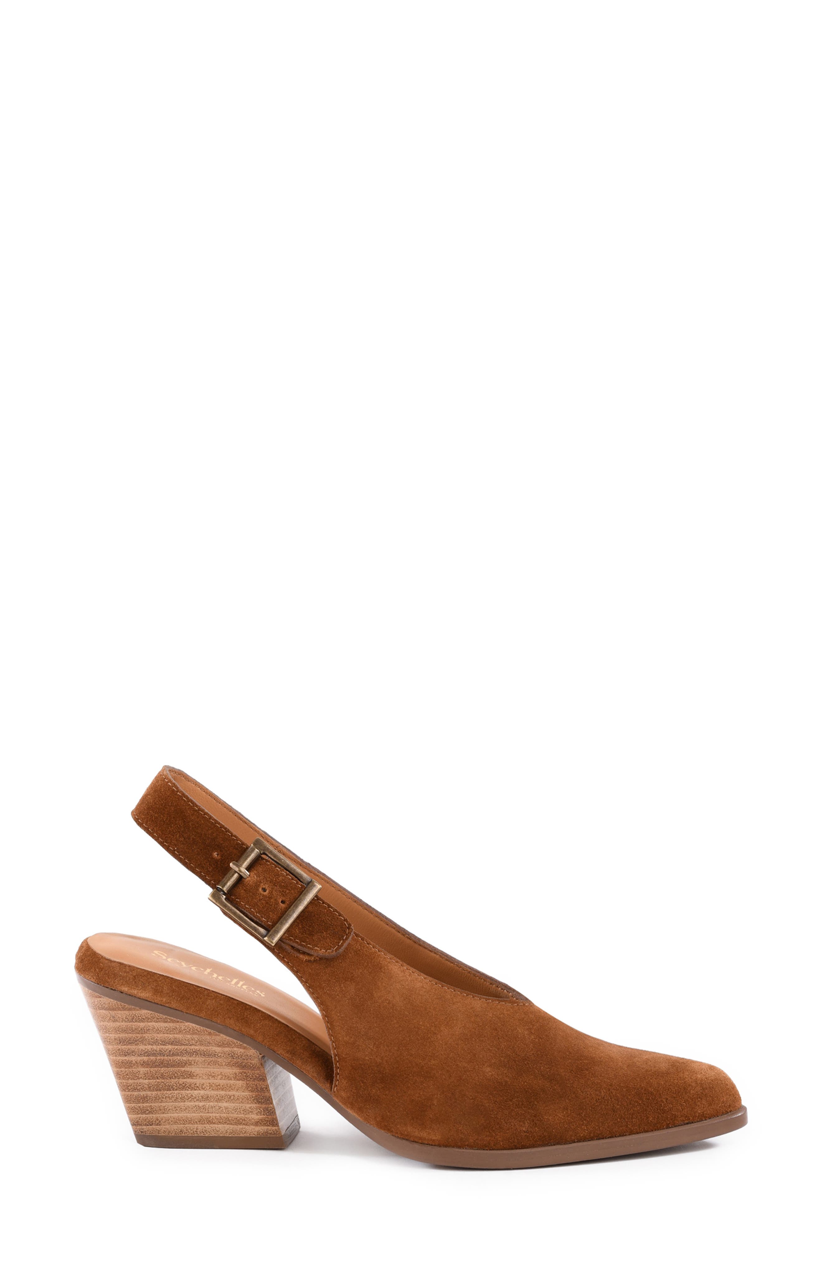 Seychelles Baby Faced Slingback Pump, Alternate, color, Brown