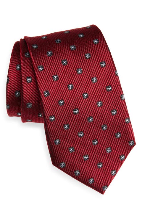Geometric Silk Tie