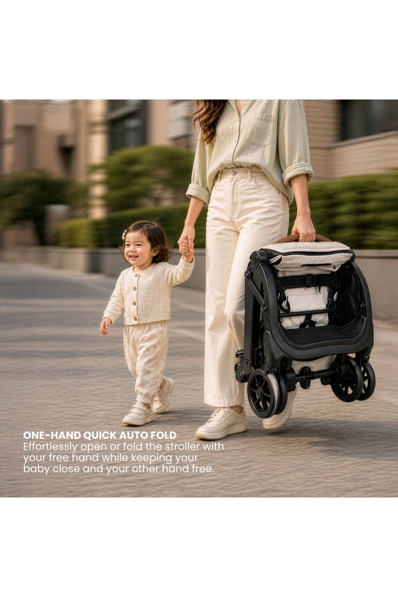 Oxygen v3 Lightweight & Compact Stroller for Newborns & Toddlers, Alternate, color, Platinum