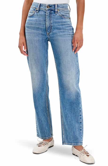 Harlow Mid Rise Ankle Straight Leg Jeans