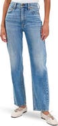 rag & bone Harlow Mid Rise Ankle Straight Leg Jeans
