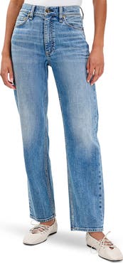 rag & bone Harlow Mid Rise Ankle Straight Leg Jeans