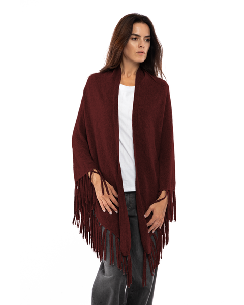 Pure Cashmere Fringe Wrap