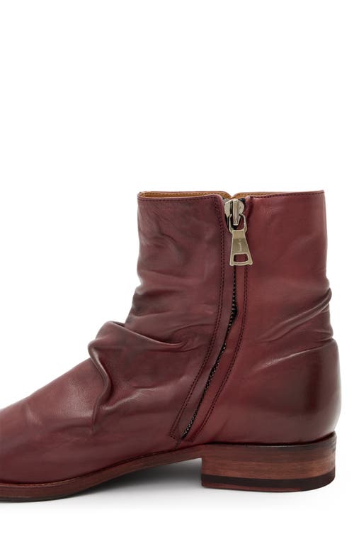 John Varvatos Morrison Sharpei Boot In Burgundy