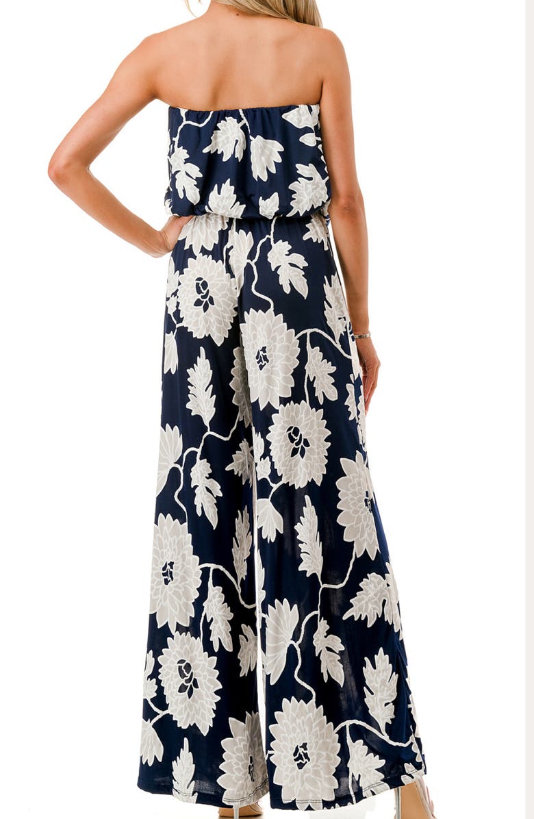 O.L. Strapless Tube Wide Leg Jumpsuit, Alternate, color, 