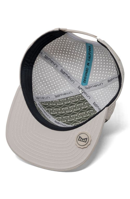 Melin Trenches Icon Hydro Camo Performance Snapback Hat In Gray