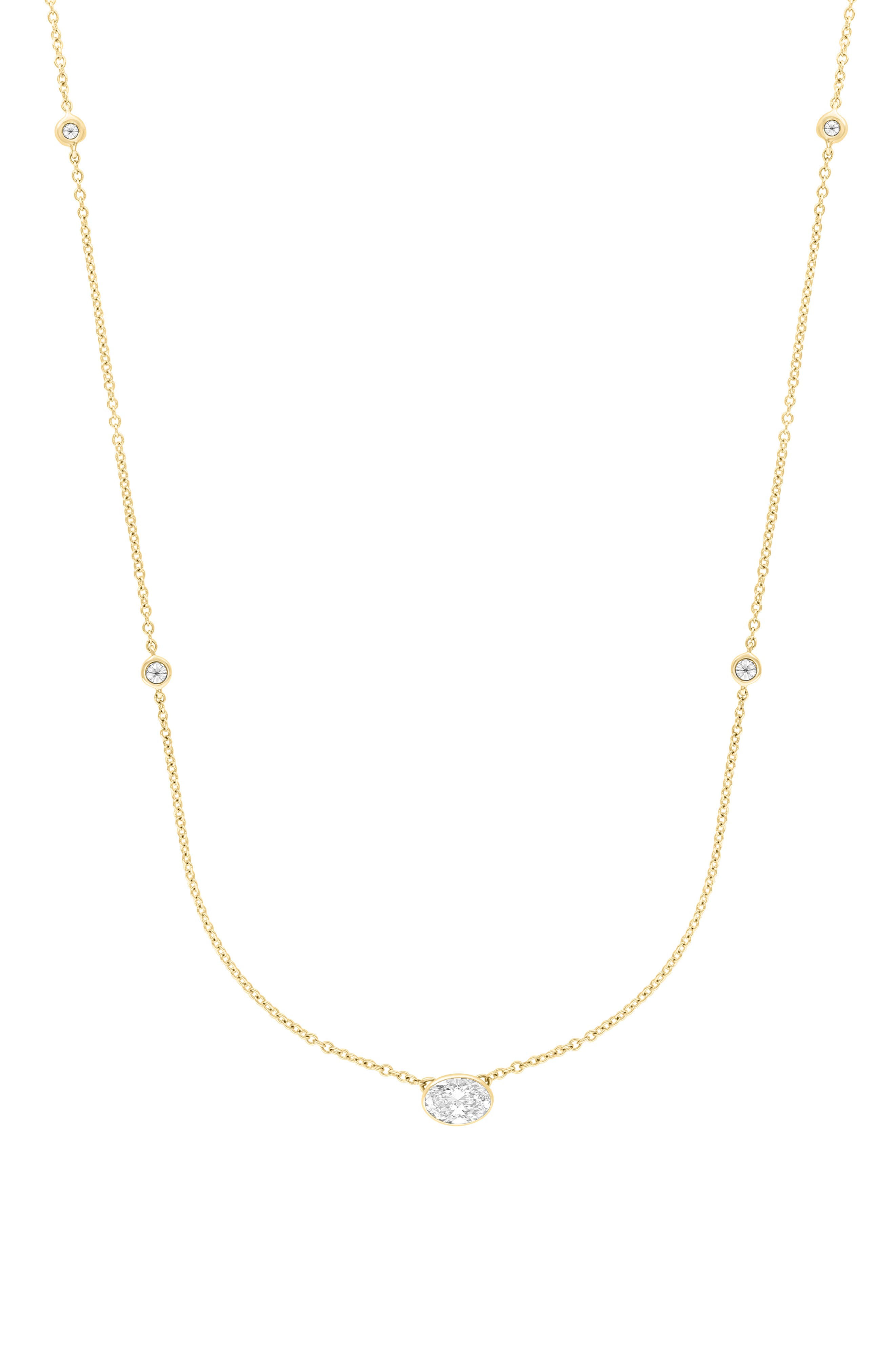 EFFY Lab-Grown Diamond Station Necklace