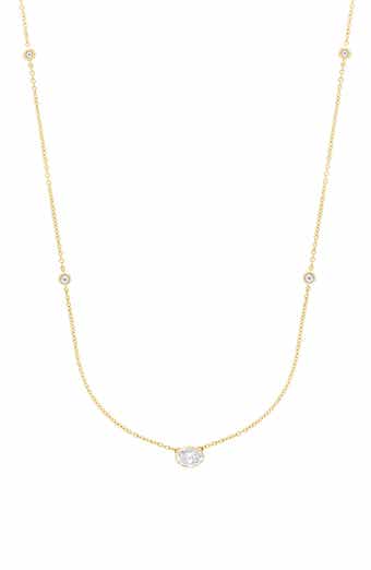 Lab-Grown Diamond Station Necklace