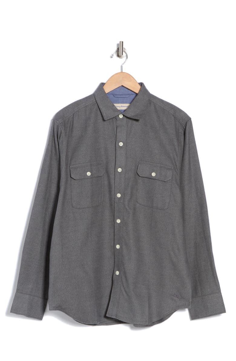 Tommy Bahama Blue Seas Button-Up Shirt, Alternate, color, Fog Grey