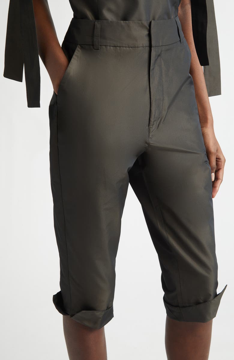 renaissance renaissance Sami Duchesse Satin Capri Pants, Alternate, color, Brown