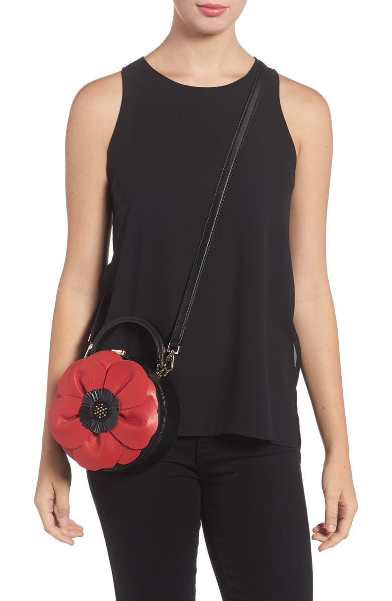 Kate Spade New York ooh la la poppy leather crossbody bag, Alternate, color,