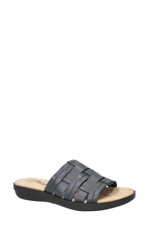 Shop Easy Street Maha Slide Sandal In Navy