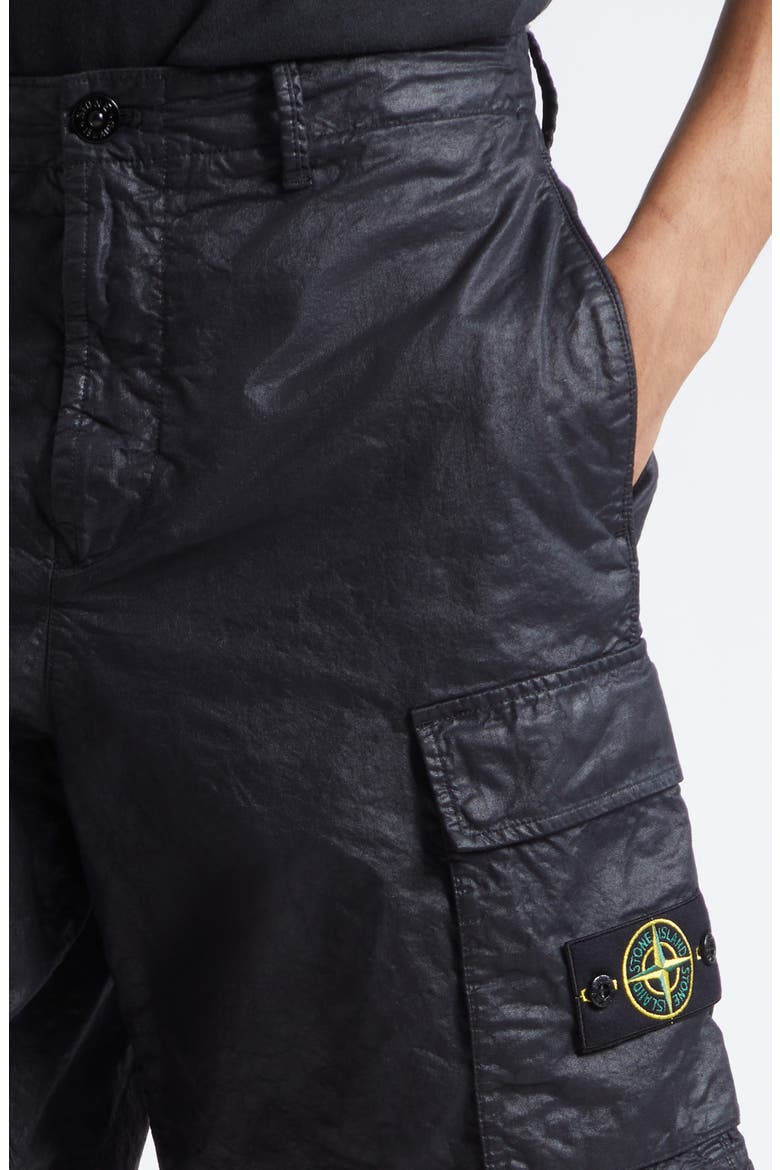 Nylon Cargo Shorts, Alternate, color, BLACK