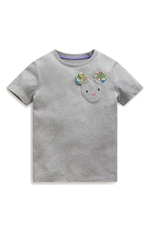 Kids
 Mouse Appliqué Cotton T-Shirt (Toddler, Little Kid 
Big Kid)