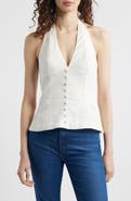 Faithfull the Brand Marie Linen Halter Top