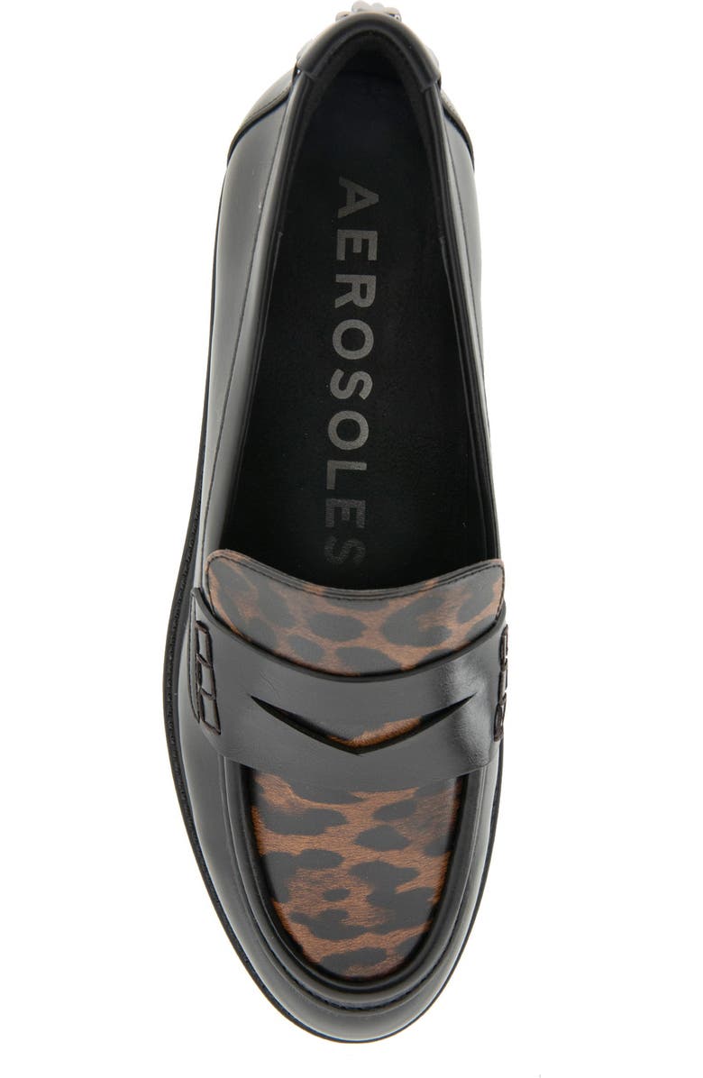 Aerosoles Poeta Penny Loafer, Alternate, color, Black/ Tobacco Multi