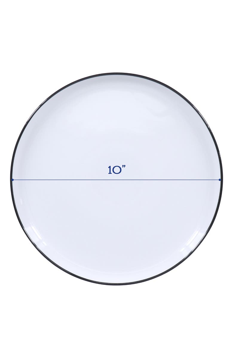 BIA Cordon Bleu Set of 4 Silhouette Dinner Plates, Alternate, color, White W/ Black