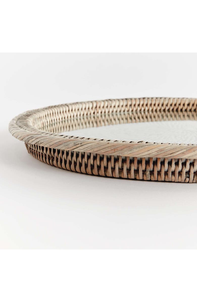Napa Home & Garden Burma Rattan Serving Platter, Alternate, color, Grey
