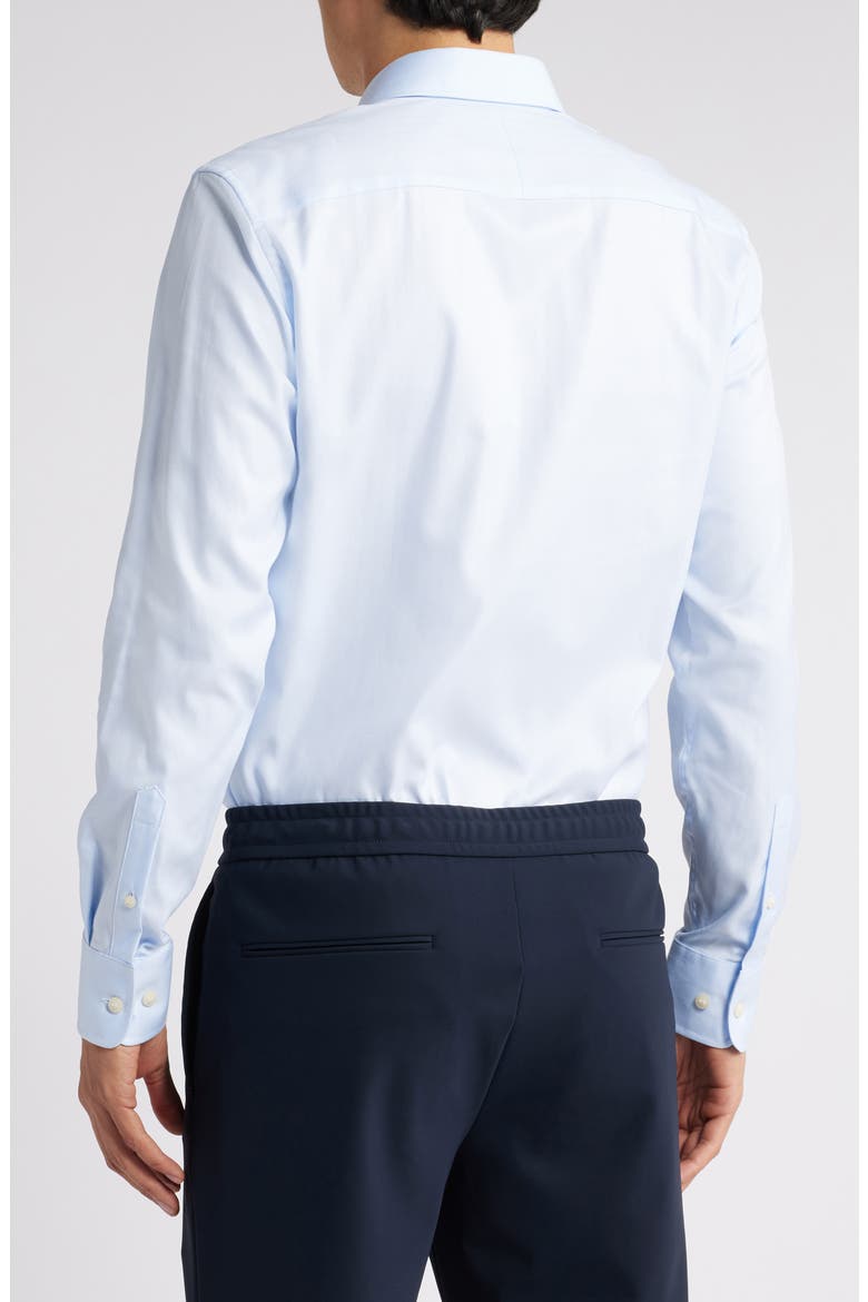 Adley Slim Fit Solid Dress Shirt, Alternate, color, LIGHT BLUE
