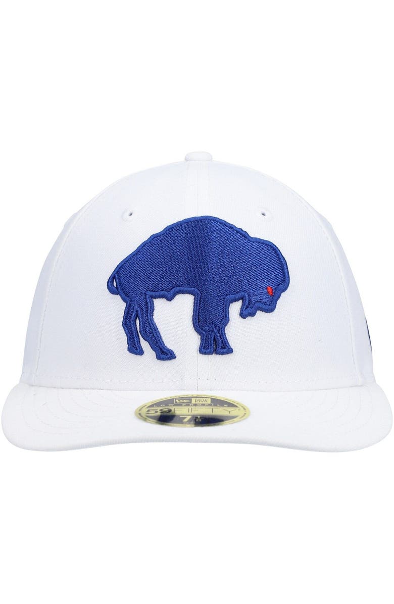 New Era Men's New Era White Buffalo Bills Omaha Low Profile 59FIFTY Fitted Hat, Alternate, color, White