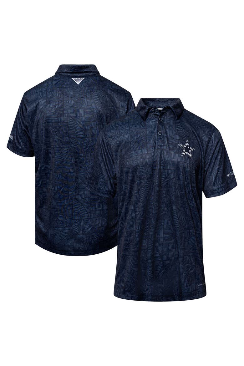 Men's Columbia  Navy Dallas Cowboys Super Terminal Tackle Polo, Main, color, Navy