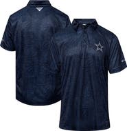 Columbia Men's Columbia Navy Dallas Cowboys Super Terminal Tackle Polo