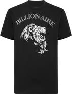 BILLIONAIRE Embroidered Round Neck T-Shirt Lion Men