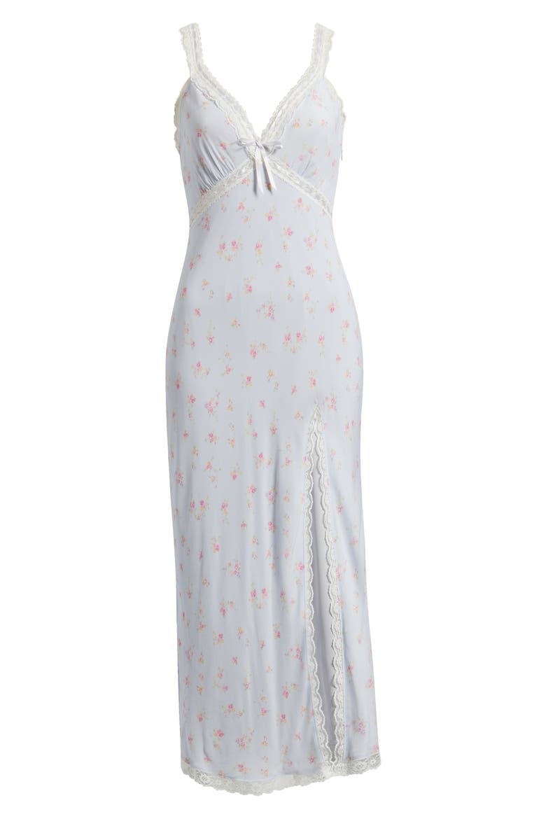 Beverly Lace Detail Slipdress, Alternate, color, PERIWINKLE MOON