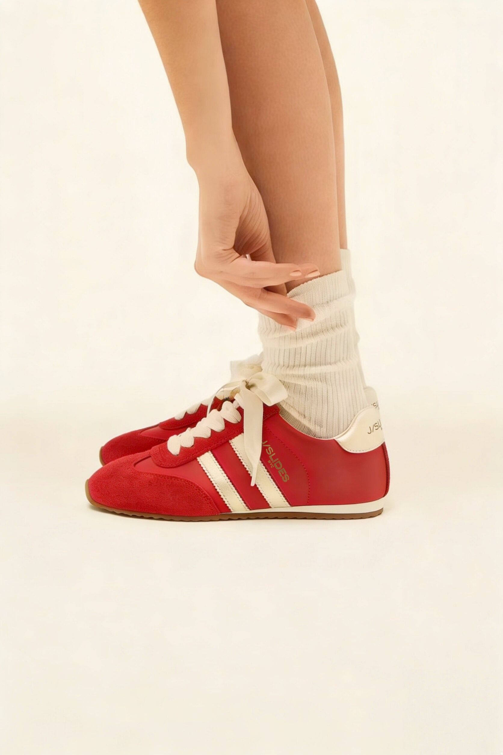 Red-Nylon/Suede