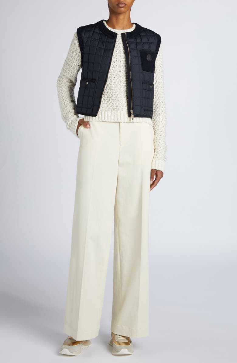 Moncler Box Quilted Down Vest, Alternate, color,