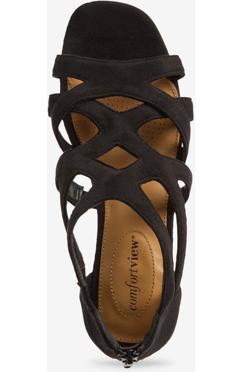 Comfortview The Lana Sandal, Alternate, color, Black