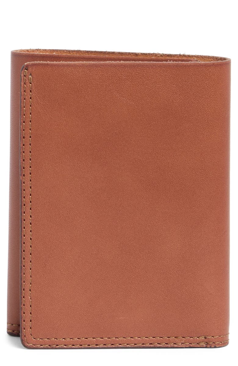 Cole Haan Raw Cut Vachetta Trifold Wallet, Main, color, 