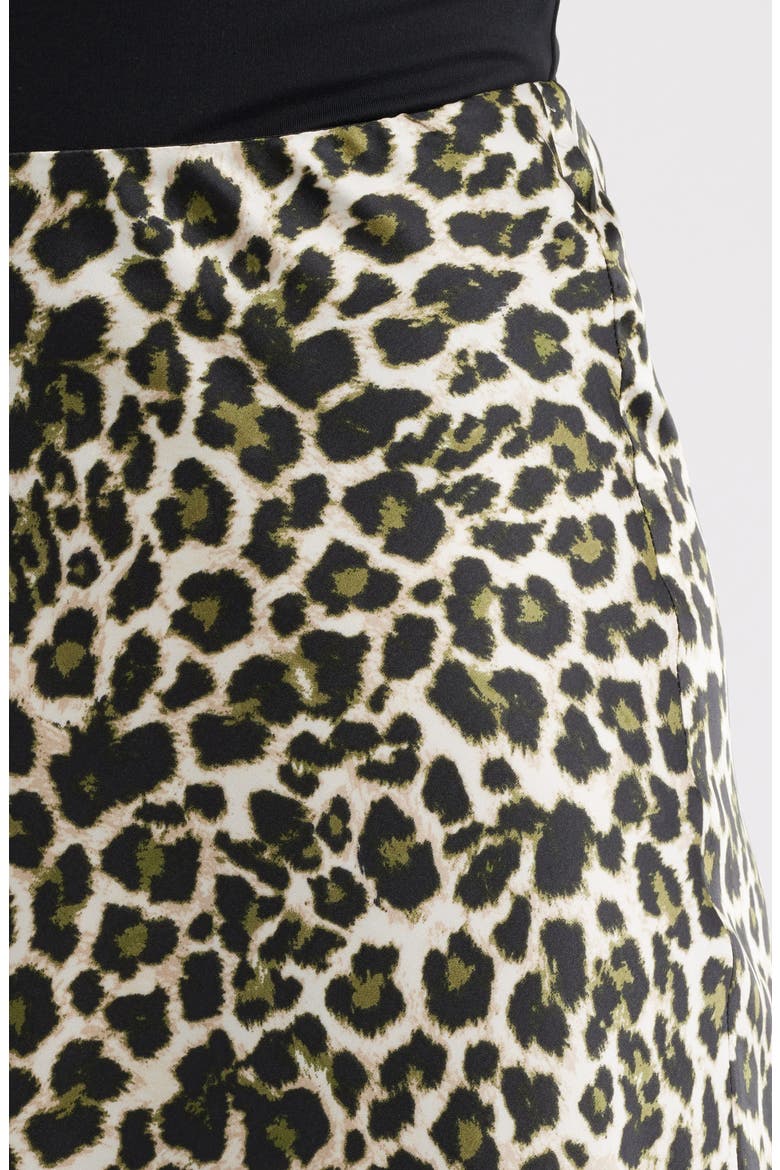 Print Flare Maxi Skirt, Alternate, color, BAY LEAF MULTI