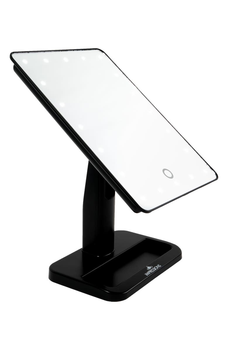 Impressions Vanity Co. Touch XL Dimmable LED Makeup Mirror with Removable 5x Mirror, Alternate, color, 