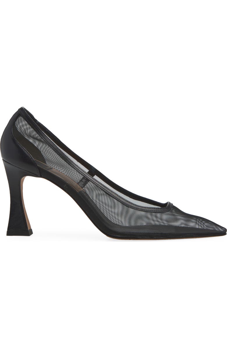 Dolce Vita Malory Pointed Toe Pump, Alternate, color, Onyx Mesh
