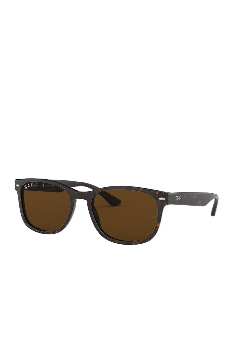 Ray-Ban 57mm Polarized Square Sunglasses, Alternate, color, 