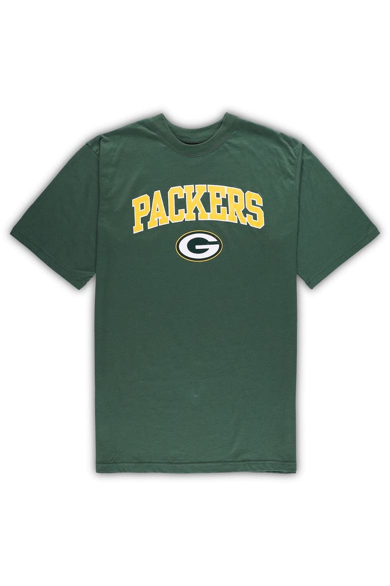 Men's Concepts Sport Green/Heather Gray Green Bay Packers Big & Tall T-Shirt & Pants Sleep Set, Alternate, color, Green