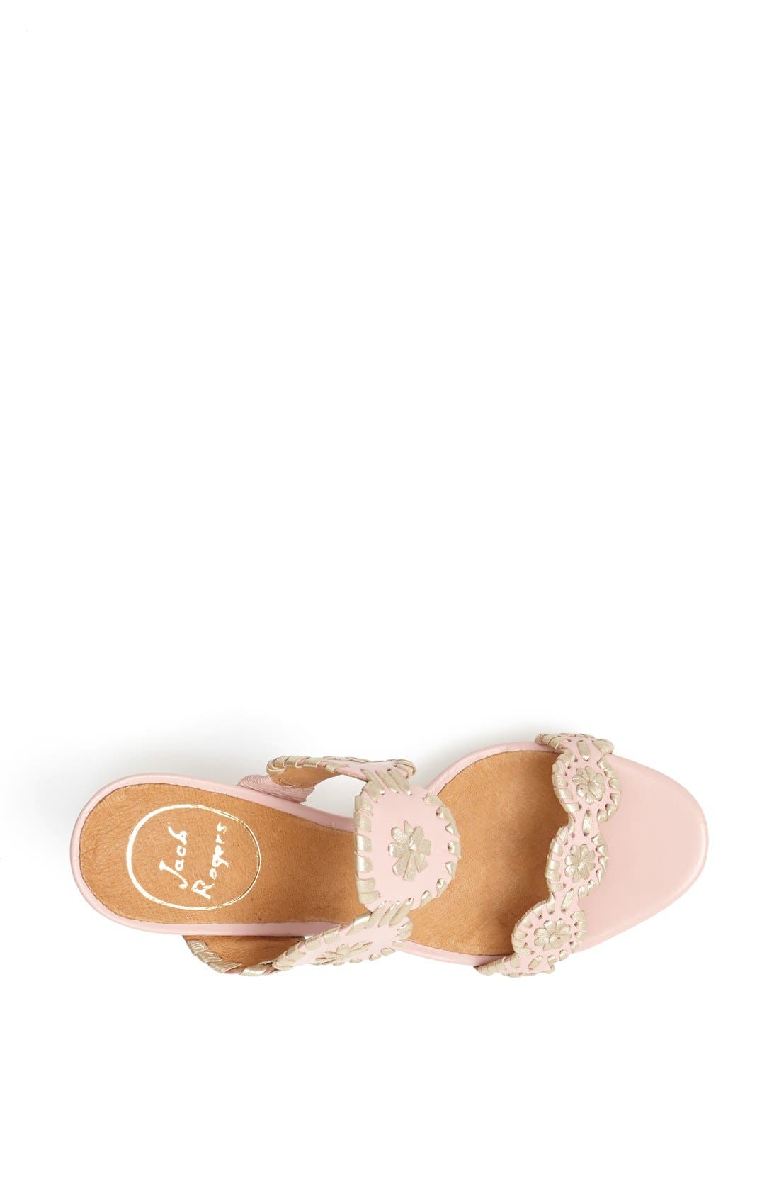 'Luccia' Sandal, Alternate, color, BLUSH/ PLATINUM