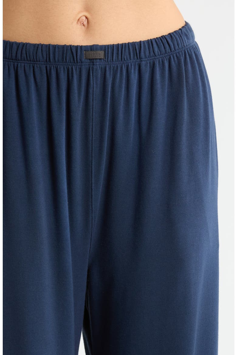 Slumberknit™ Pajamas, Alternate, color, DEEP BLUE/ DELICATE PINK