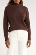 Vince Boiled Cashmere Funnel Neck Pullover