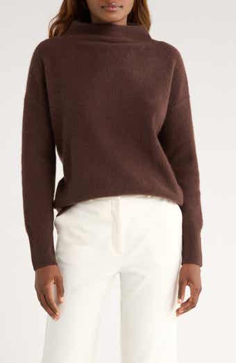 Vince Boiled Cashmere Funnel Neck Pullover