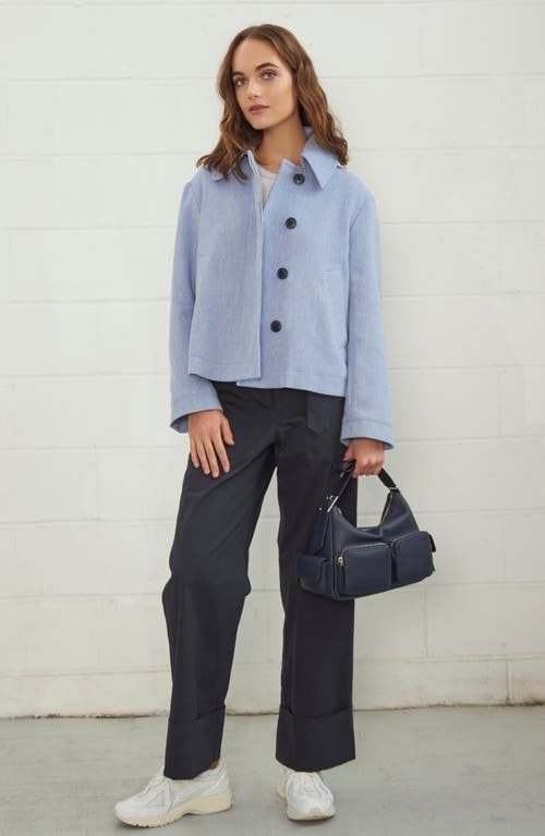 We-ar4 The Cargo Leather Crossbody Bag In Blue