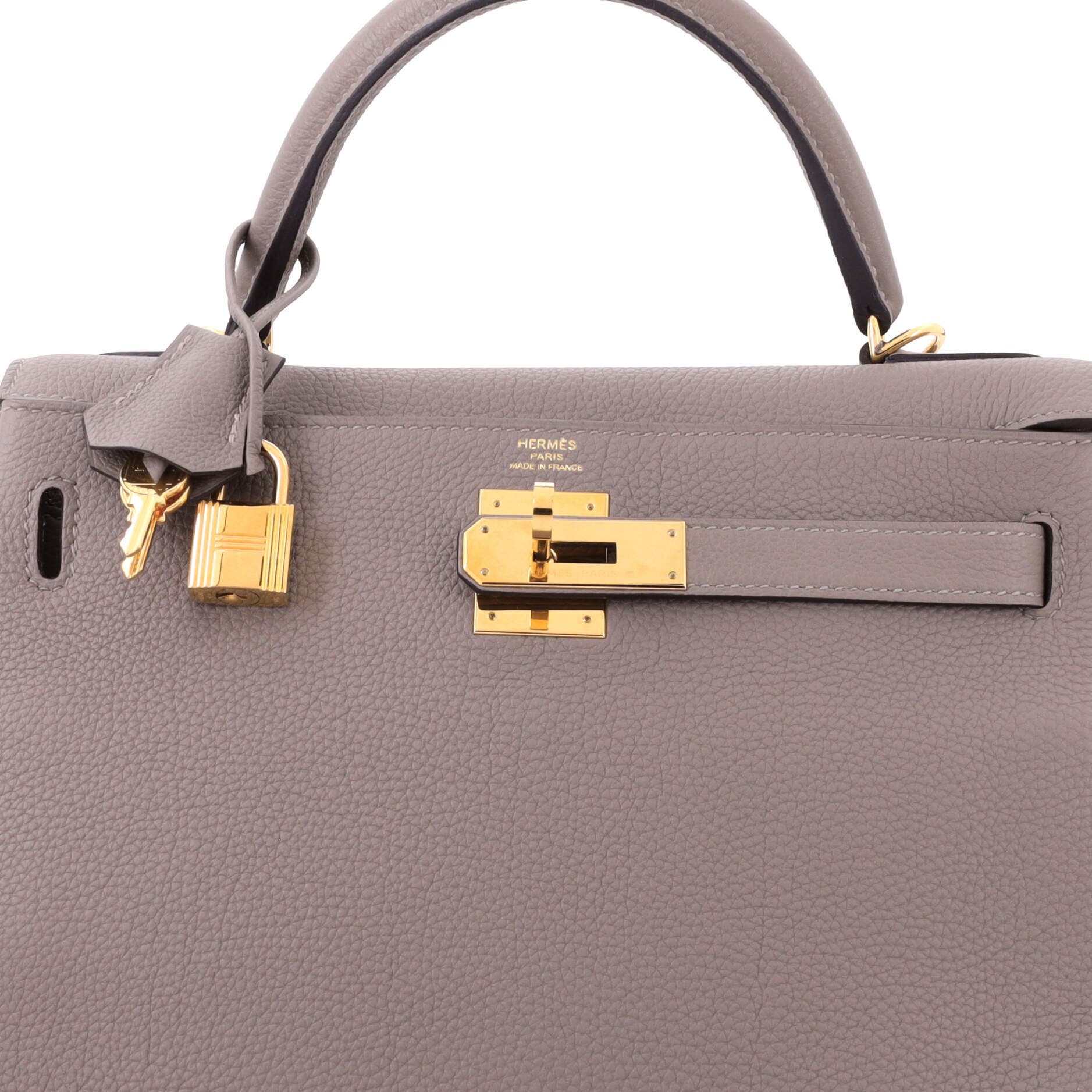 Kelly Handbag Grey Togo with Gold Hardware 28, Alternate, color, Grey