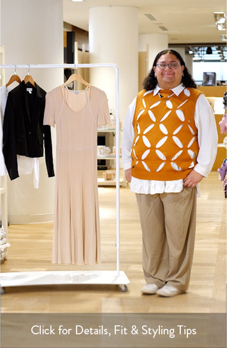 Rib Midi Sweater Dress, sales video thumbnail