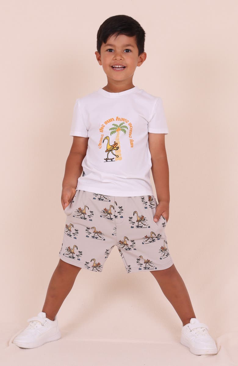 TINY TRIBE Kids' Pelican Cotton Graphic T-Shirt, Alternate, color, White