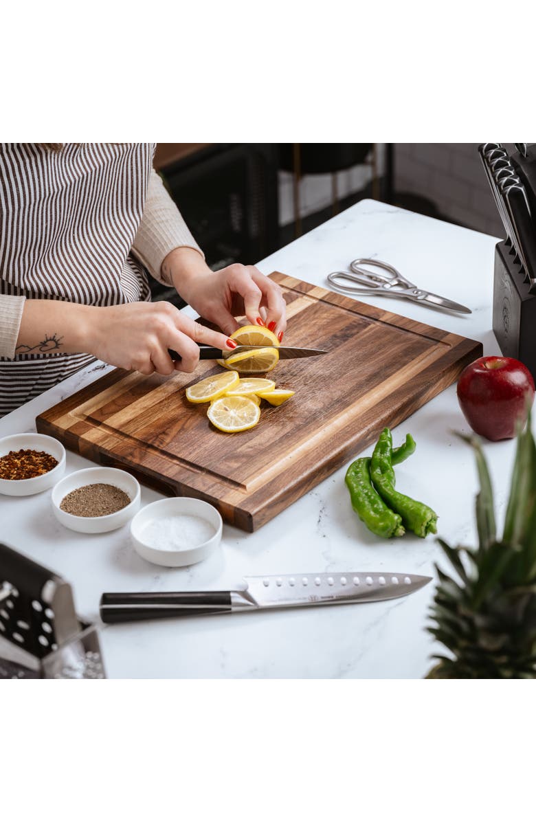 Schmidt Brothers Cutlery Crosstown 15-Piece Knife Block Set, Alternate, color, Black