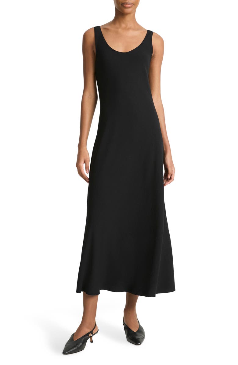 Vince Scoop Neck Slip Dress, Main, color, Black