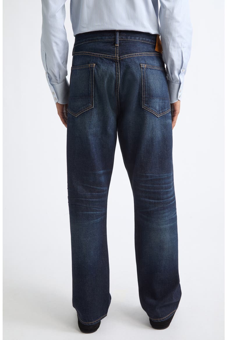 '50s Straight Fit Selvedge Denim Jeans, Alternate, color, UBO INDIGO